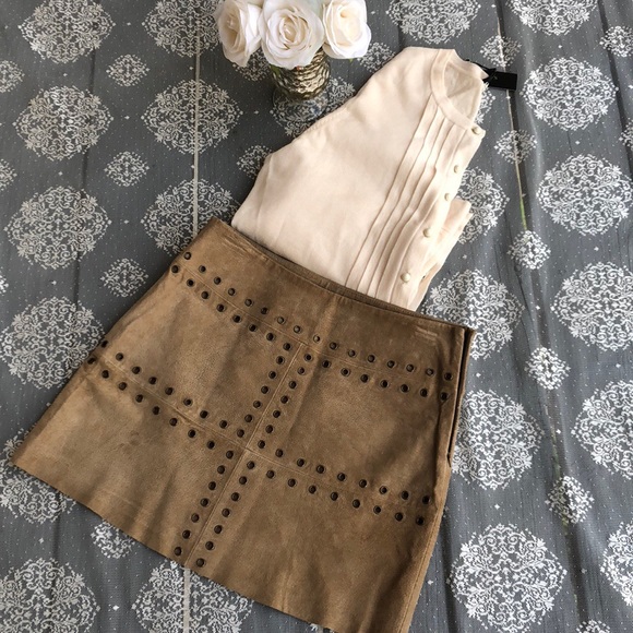 B.B. Dakota 100% leather skirt - Picture 5 of 5